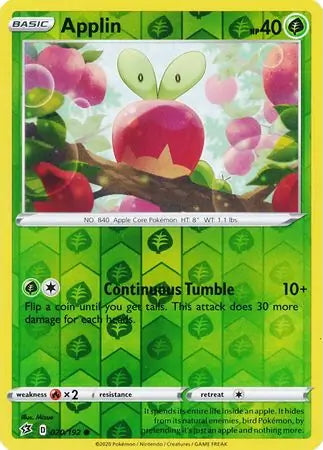 Rebel Clash Applin #20/192 reverse holo